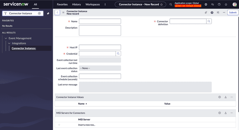 Connector Instance