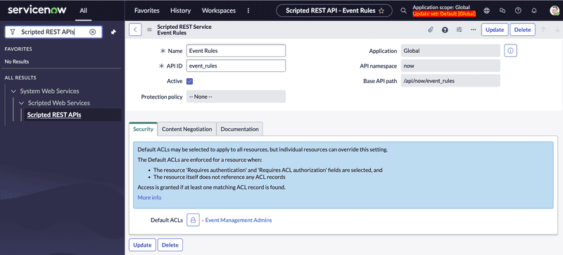 Scripted REST APIs